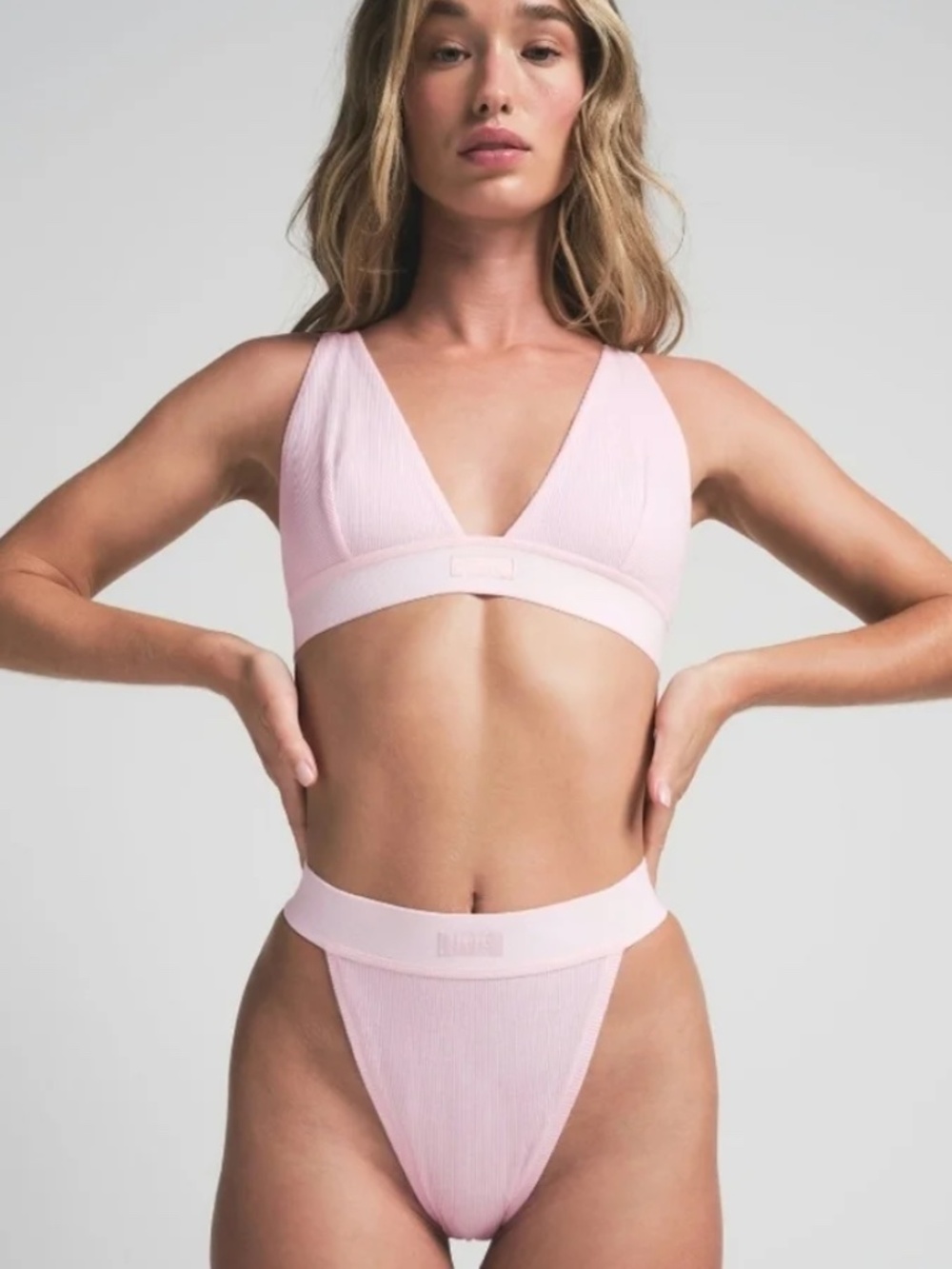 SKIMS Cotton Rib Thong  Cherry Blossom Size Medium